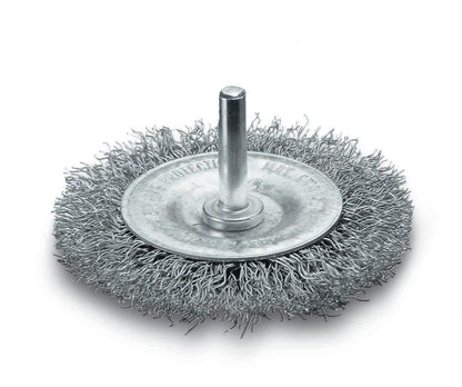 Lessmann 410173 - Circular brush with tang, corrugated steel wire 410173