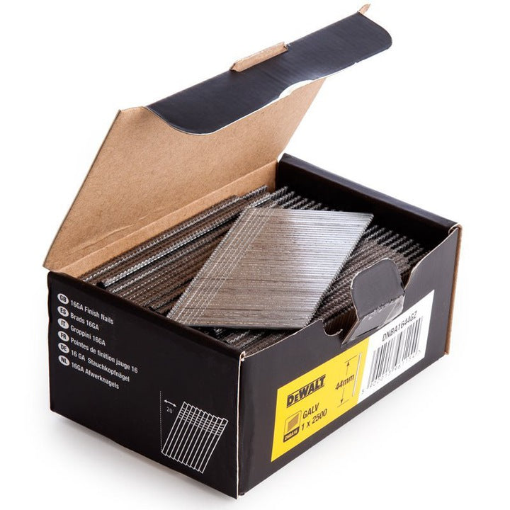 DeWalt DNBA1644GZ - Caja de 2500 clavos de 44 mm para clavadora sin cable 18V