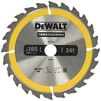DeWalt dt1937 mano kreissaege hojas, 165/30 mm 30 WZ, 6 unidades)