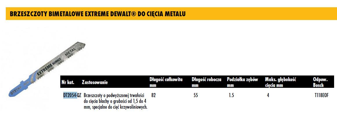 DeWalt DEWDT2054QZ - Cuchilla de sierra caladora (pack de 5)