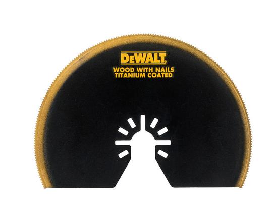DeWalt DT20709-QZ - Hoja de sierra segmentada de titanio de 100 mm para multi-herramienta oscillante