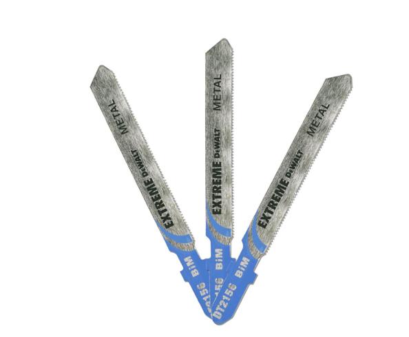 DeWalt DT2156-QZ - Hojas de sierra de calar Extreme de acero al cobalto, 86,5 mm para chapa metalica de hasta 2,5 mm, paso de 0,7 mm