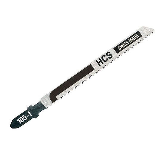 DeWalt DT2165-QZ - Hoja de sierra de calar HCS, longitud: 100mm, paso de diente: 2.5mm, para cortes rectos finos en madera, aglomerado, contrachapado, laminado y plástico hasta 30mm de espesor, multicolor