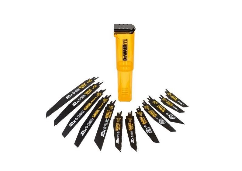 DEWALT DT2441L-QZ - Juego de 12 Hojas para Sierra Sable 2 x DT 2307L, 2 x DT 2308L, 1 x DT 2408L, 2 x DT 2300L, 2 x DT 2301L, 1 x DT 2407L, 2 x DT 2315L, Con Estuche de Almacenamiento