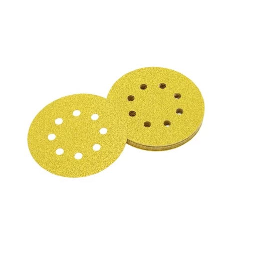 DeWalt DT3117-QZ - Pack de 25 discos de lija (125 mm, grano 240, con velcro de acoplamiento rápido y 8 orificos perforados)