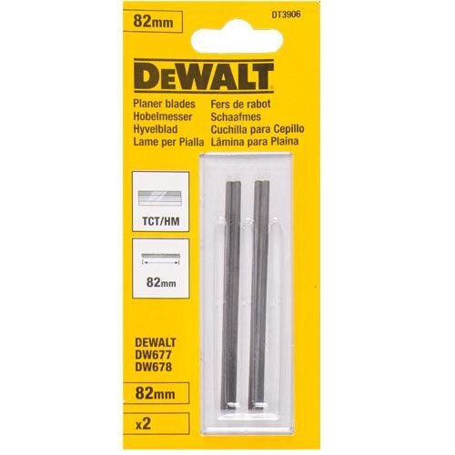 DeWALT DT3905-QZ Hoja Reversible para Cepillo de HSS de 82 mm, Color Plata