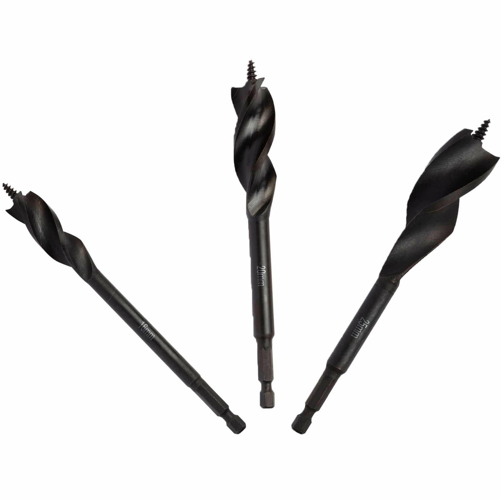 DeWalt DT90237-QZ DT90237-QZ-Juego de Brocas de Triple Flauta ext 152mm (16mm, 20mm 25mm)