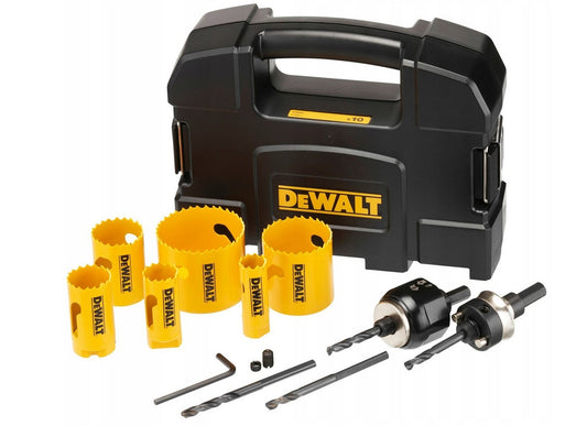 DeWALT Juego de sierras perforadoras bimetálicas Extreme, juego universal en maletín de transporte de 10 piezas.