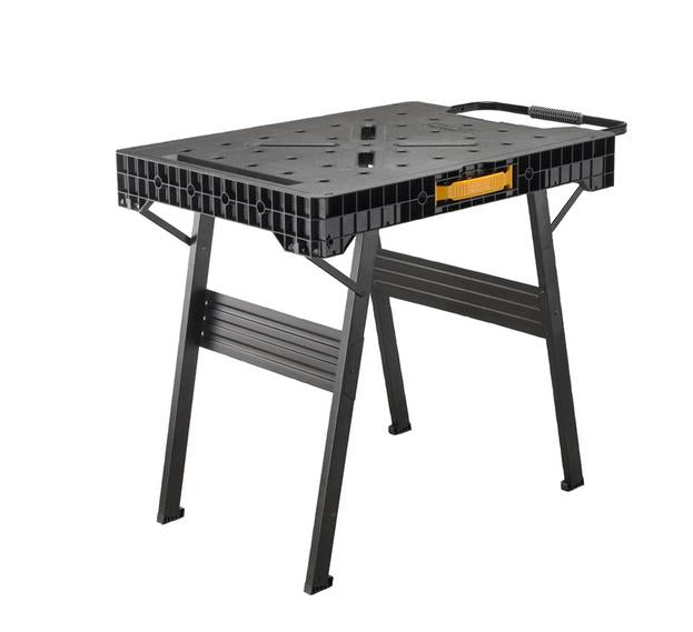 Stanley FATMAX Banco de Trabajo Plegable Express de Stanley - Superficie de Trabajo portátil con Gran Capacidad de Carga de 450 kg, Compatible con Abrazaderas, 10 kg de Peso, FMST1-75672