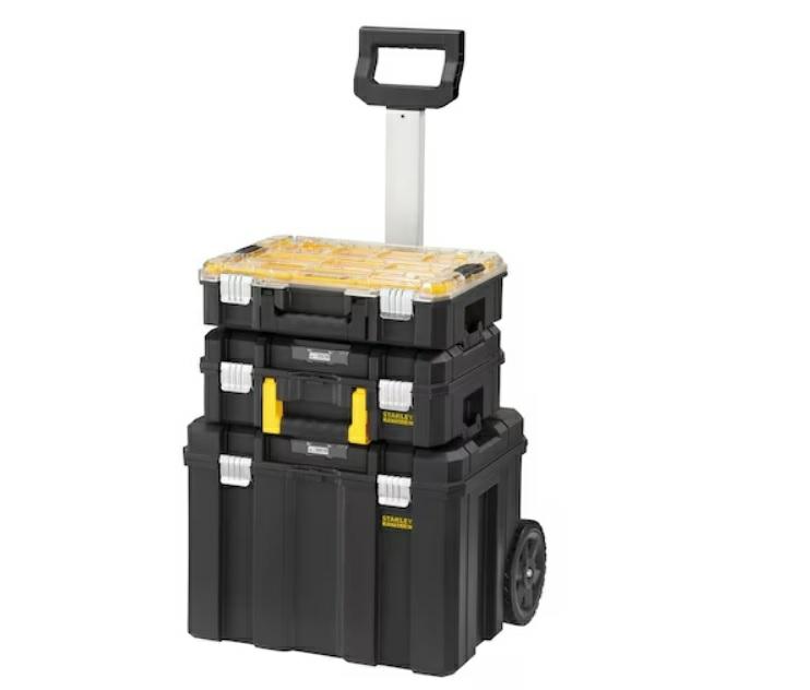 Stanley FatMax FMST1-80101 - Caja de herramientas Pro-Stack 3 en 1 con ruedas