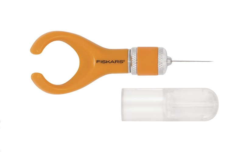Fiskars Softgrip Mini Cúter de Precisión, Para diestros y zurdos, Longitud total: 10,7 cm, Acero /Plástico, Naranja, 1024409