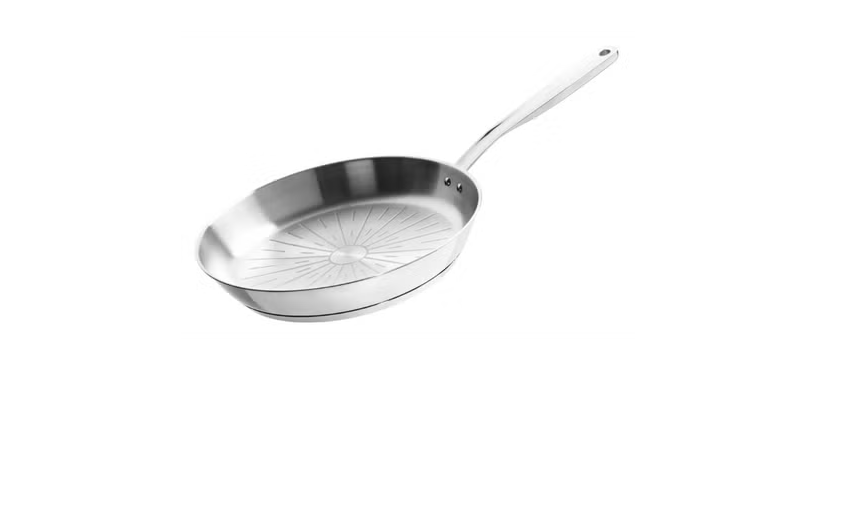 Fiskars All Steel Pure - Sartén 24 cm, acero inoxidable