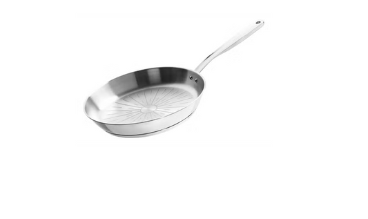 Fiskars All Steel Pure - Sartén 24 cm, acero inoxidable
