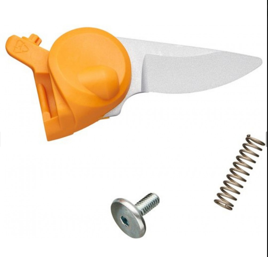 Fiskars Cuchilla de repuesto para tijeras de jardín Bypass de la serie X L P961 (1057175), Incluye muelle y tornillo, Cuchilla de acero inoxidable, 1064258