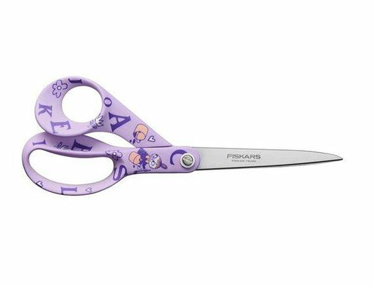 Fiskars X Mumin Tijeras multiusos con diseño Mumin, Para diestros, Longitud: 21 cm, Hojas de acero inoxidable, ABC, 1067187
