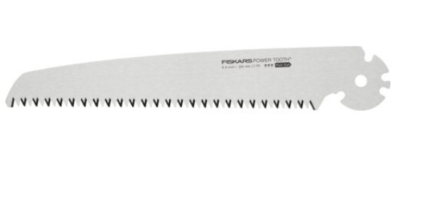 Fiskars Hoja de recambio para la sierra plegable Plus SW69, Para troncos y ramas gruesas, Hoja afilada Power Tooth, Dentado grueso, Longitud de la hoja: 21 cm, 1067555