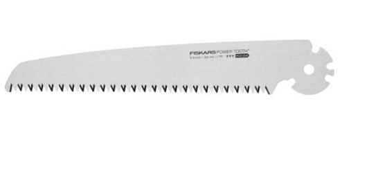Fiskars Hoja de recambio para la sierra plegable Plus SW69, Para troncos y ramas gruesas, Hoja afilada Power Tooth, Dentado grueso, Longitud de la hoja: 21 cm, 1067555