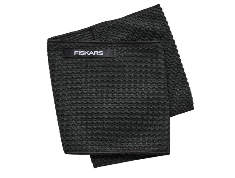 Fiskars Paño para Polvo de Plantas de Interior, Urban Plant Care, Para la limpieza suave de hojas y más, 18 x 55 cm, Poliéster/Poliamida, Negro, 1075318
