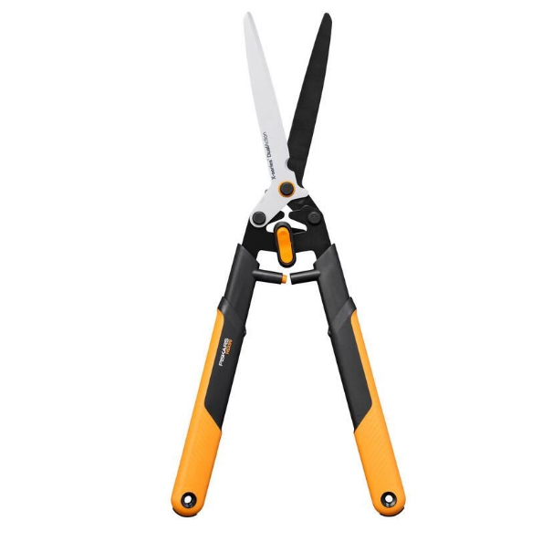 Fiskars X-series DualAction Tijeras cortasetos HSX96, Modo 2en1 para cortes rápidos o potentes, Cuchillas de acero con revestimiento antiadherente/Mangos FiberComp, Negro/Naranja, 1080134