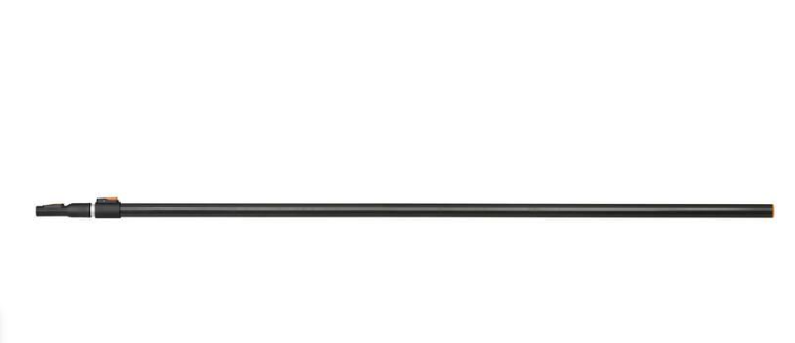 Fiskars OneClick Mango telescópico L, Fácil de cambiar con un solo clic, Adaptador QuikFit disponible por separado, Mango ajustable extensible de 2,20m a 4m de largo, 1,55 kg, Negro/Naranja, 1080672