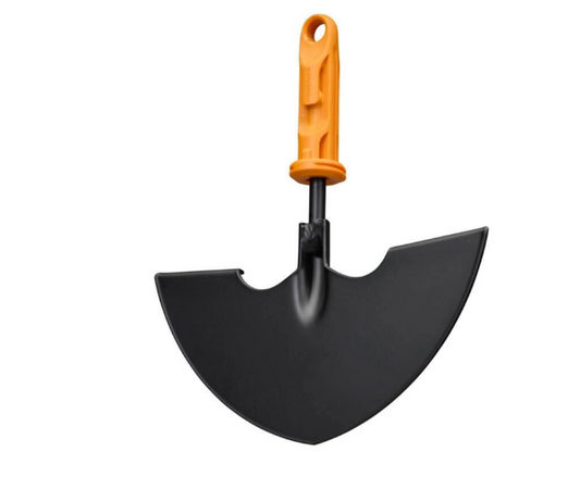 Fiskars OneClick Cortabordes, Accesorio para Bordes de Césped Bien Definidos, Cambio Sin Esfuerzo en 1 Clic, Hoja de Acero al Boro Duradera, Negro y Naranja, 1080689