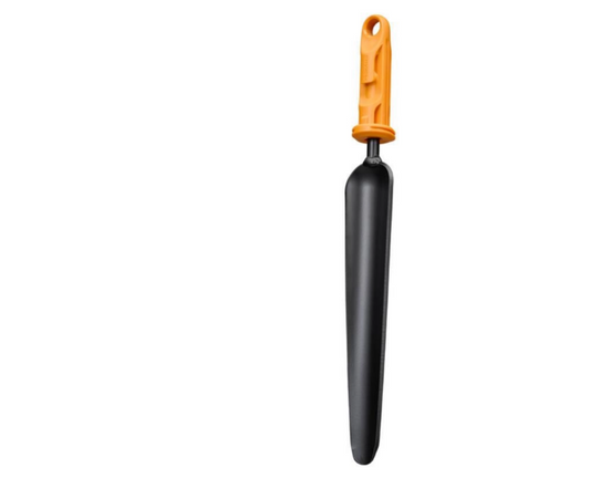Fiskars OneClick Extractor de Malas Hierbas, Accesorio Estrecho para Malas Hierbas de Raíces Profundas, Cambio en 1 Clic, Cabeza de Acero al Boro, Negro y Naranja, 1080694