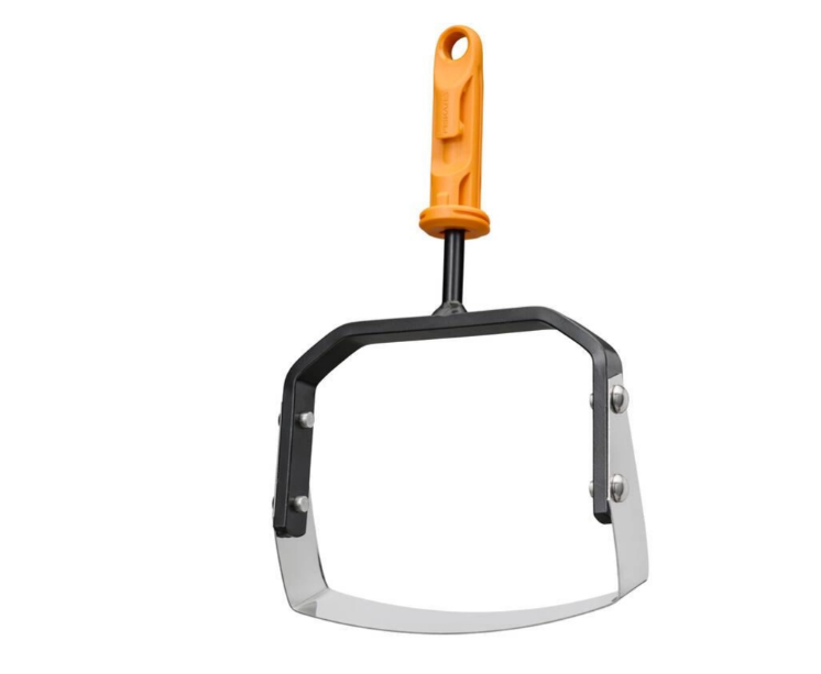 Fiskars OneClick Desbrozadora con Cabezal Móvil, Accesorio para Desbrozar en Superficie, Cambio en 1 Clic, Cuchilla de Acero al Boro Endurecido, Negro y Naranja, 1080696