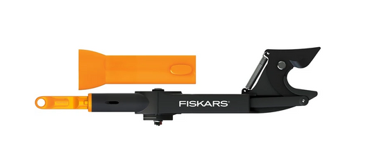 Fiskars OneClick Cortarramas, Tipo Yunque para Madera Seca y Dura, Cambio en Solo 1 Clic, Mecanismo Sin Cuerda, Negro y Naranja, 1080702