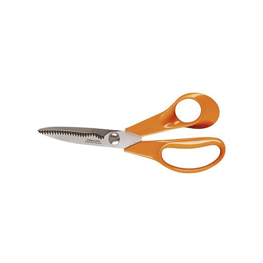 Fiskars Tijeras Universales S92, Longitud: 18 cm, Hojas de acero inoxidable/Mango de Plástico, Clásicas, Naranja, 1000555