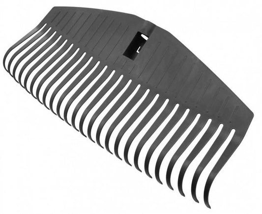 Fiskars Cabezal de Rastrillo, 25 Dientes, Conectable con el mango Solid de Fiskars, Ancho: 51,1 cm, Dientes de Plástico, Negro, L, Solid, 1014915