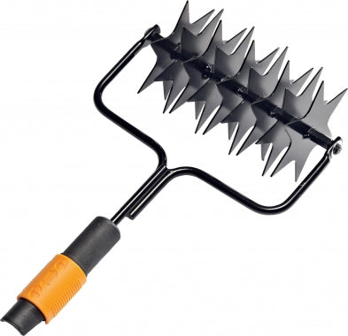 Fiskars Aireador, Cabezal de herramienta QuikFit, Largo: 20,5 cm, Acero, Negro/Naranja, QuikFit, 1000689