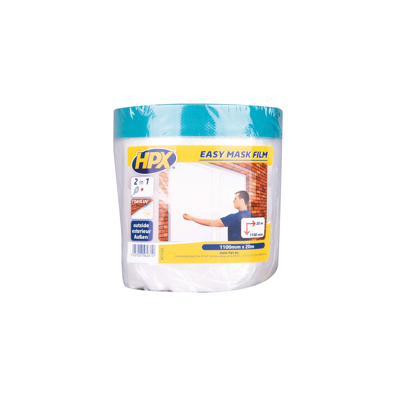 HPX Film transparente con cinta de tela Easy Mask Outdoor