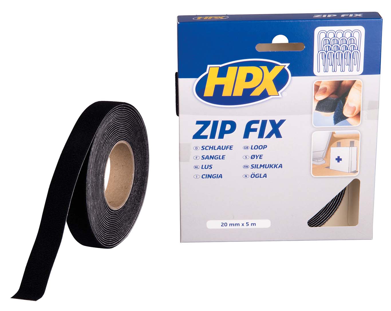 HPX Cinta autoadhesiva Zip Fix