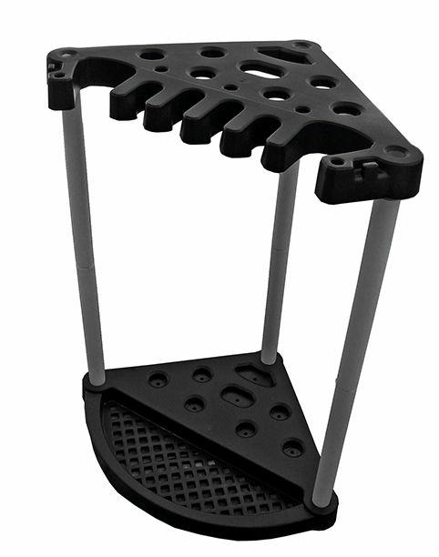 Keter 230826 herramientas de jardín organizador soporte soporte para dispositivo soporte de herramientas de esquina Rack Negro