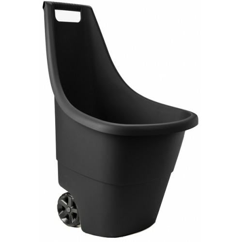 Keter Easy Go Breeze - Carretilla de jardín (50 L), color negro