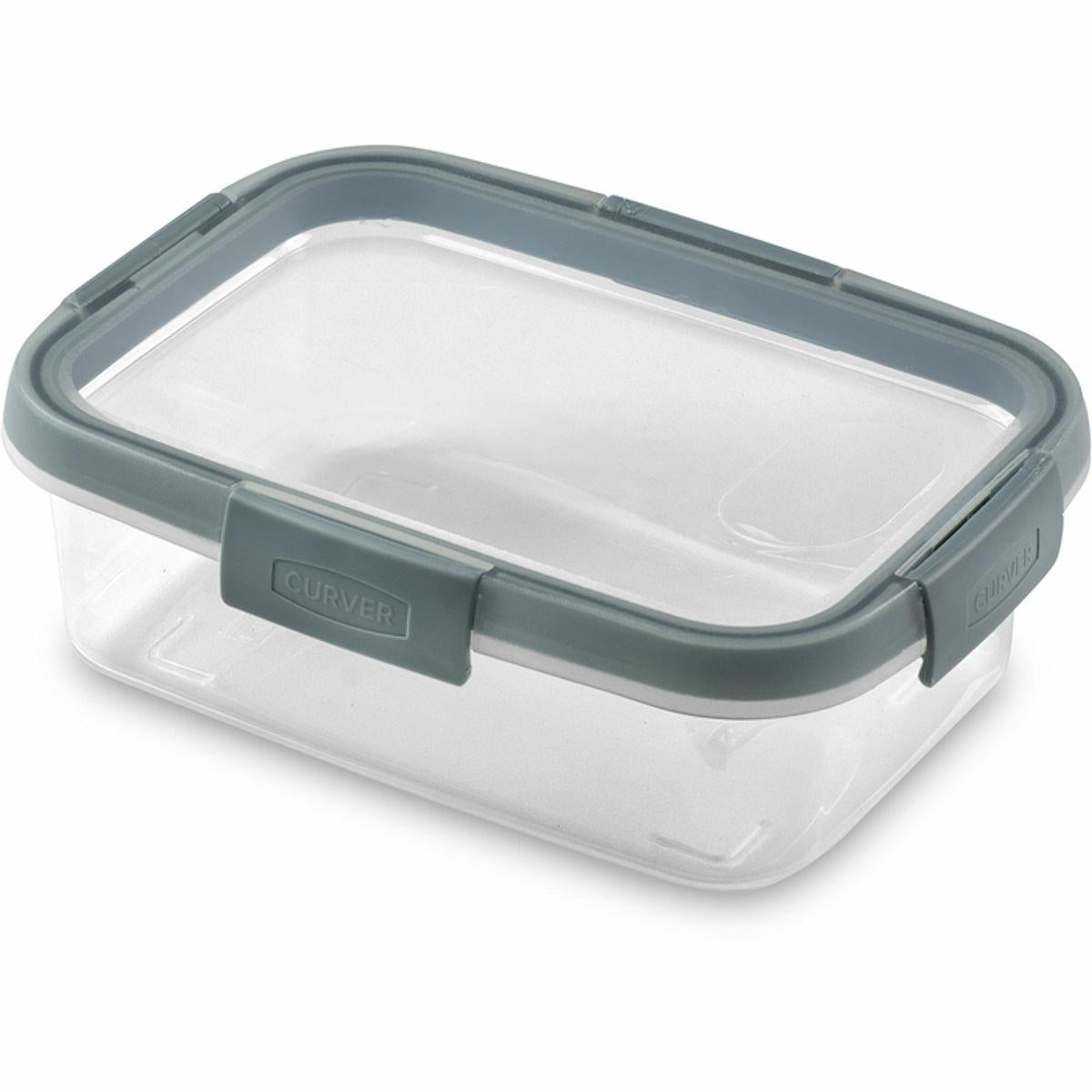 Curver - Recipiente hermetico rectangular 1 L, transparente/azul