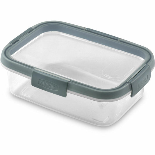Curver - Recipiente hermetico rectangular 1 L, transparente/azul