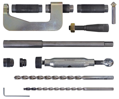 GEDORE Automotive KL-0250-43 KB - Kit d'outils de perçage pour boulons d'amortisseur, Groupe VAG