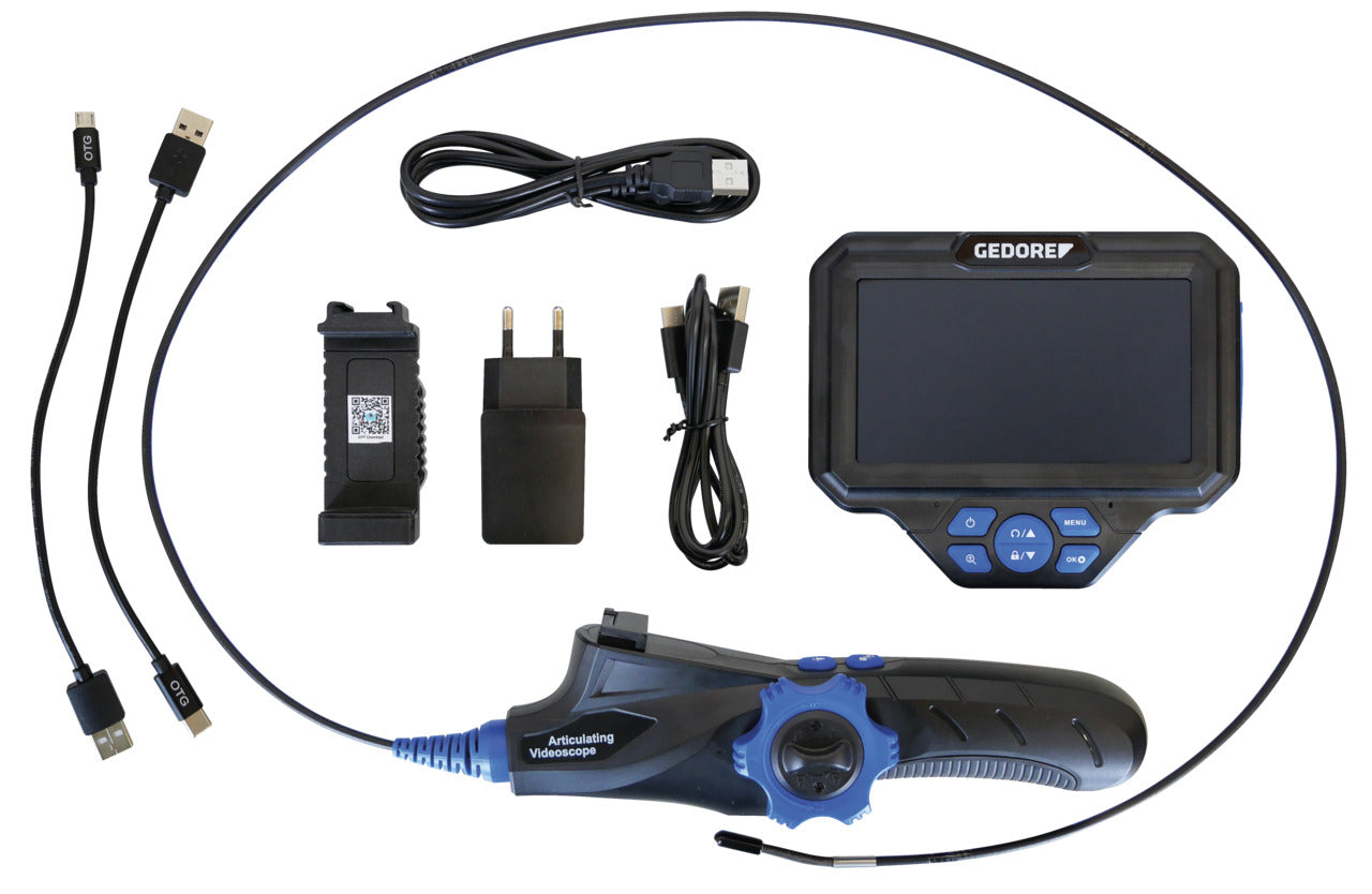 GEDORE KL-0880-10 K - Digital videoscope with flexible probe Ø3.9 mm (3444910)