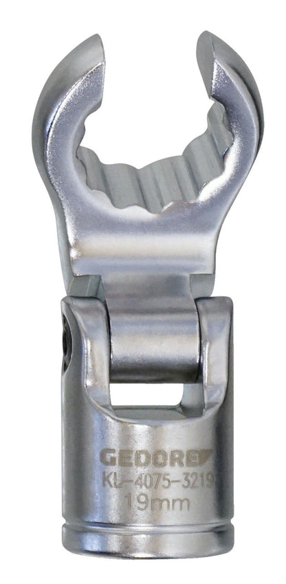 KL-4075-3219 - Flare Nut Wrench for Joints SW19, 6-point D, 3/8"