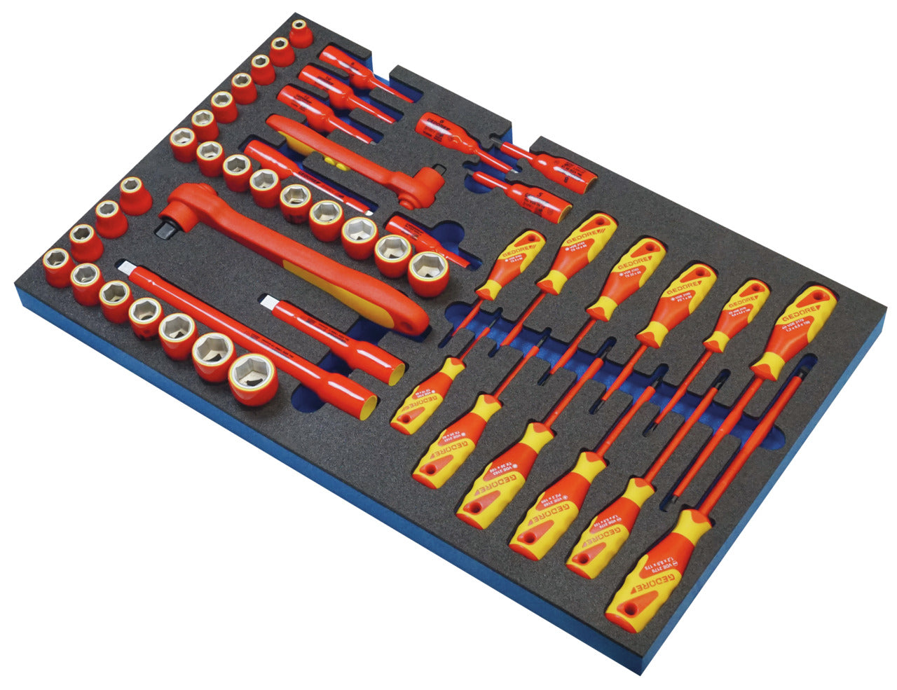 KL-4600-200 - Carro de Herramientas con surtido de herramientas aisladas VDE