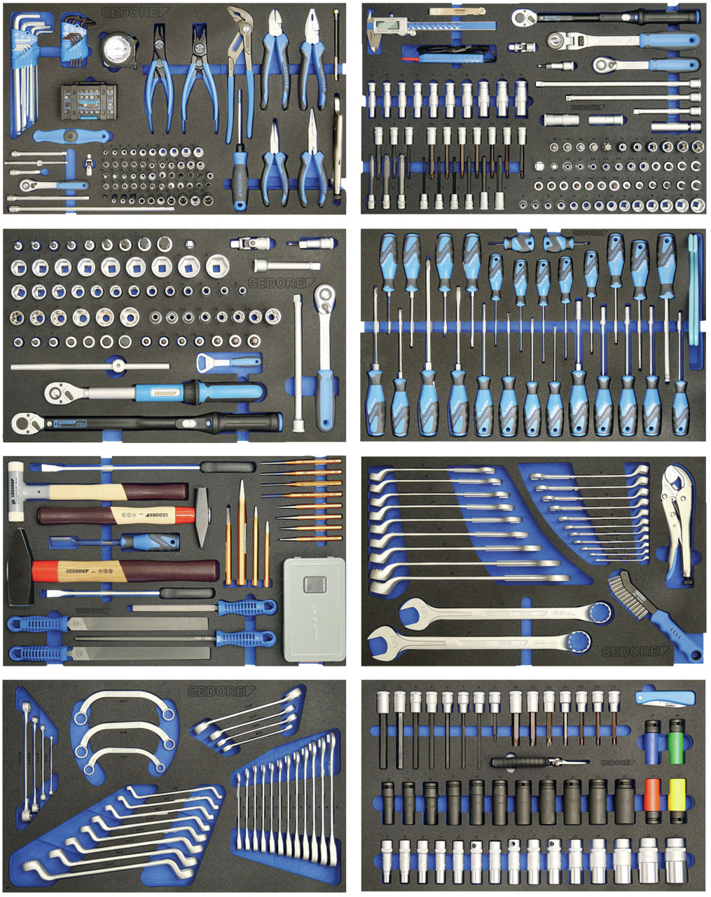 Chariot à outils GEDORE Automotive KL-4998-400 avec assortiment de 460 pièces pour ateliers automobiles