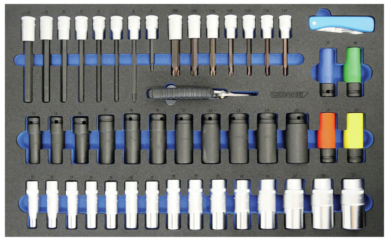 Chariot à outils GEDORE Automotive KL-4998-400 avec assortiment de 460 pièces pour ateliers automobiles
