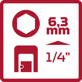 Cliquet réversible articulé GEDORE rouge R40120027 - 1/4"