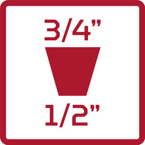 R67400008 - Pieza ampliadora para llaves de vaso de impacto 1/2" - 3/4"