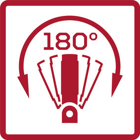 Cliquet réversible articulé GEDORE rouge R40120027 - 1/4"