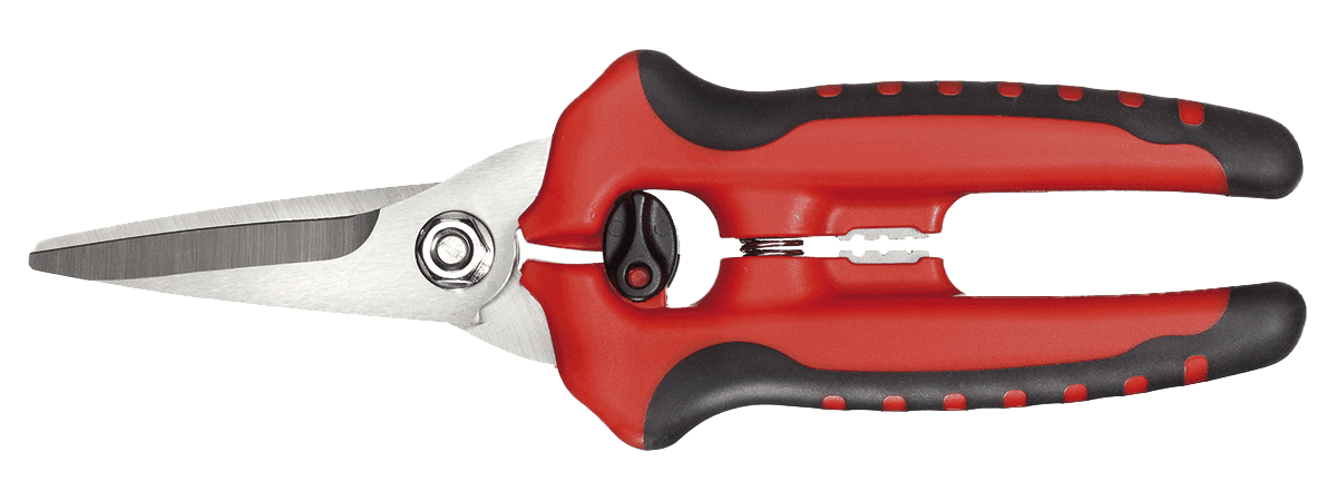 Ciseaux universels GEDORE rouges R93300031, lame de 60 mm, manche bi-matière