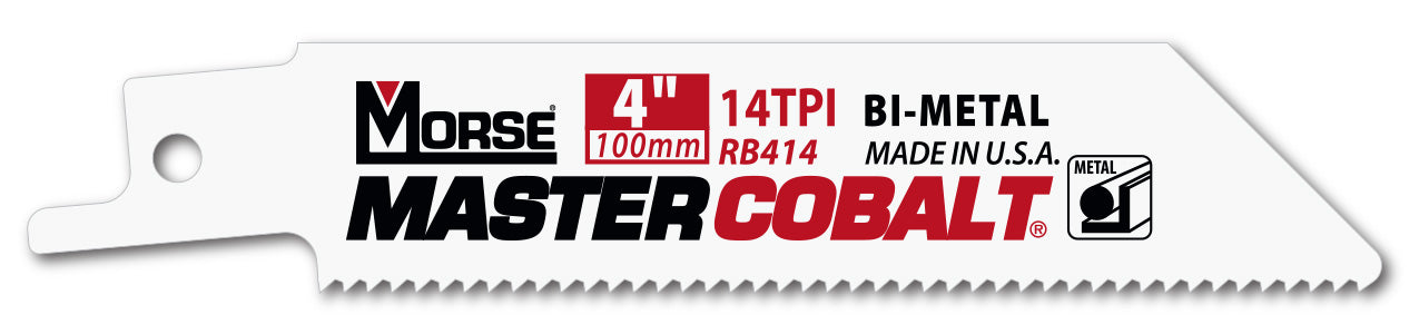 Morse RB814T05 - Morse Master Cobalt metal saber saw 203x20x0.9 mm. with 14 DPP (package 5 units)