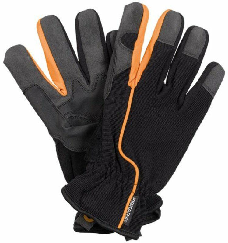 Fiskars Guantes de jardín - Tamaño 10, Negro/Naranja, 1003477