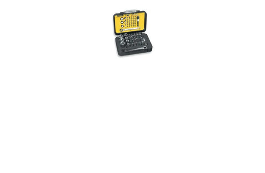Stanley 1-13-907 - Juego de puntas de destornillador Expert vasos 14" llave con sistema carraca, 39 piezas